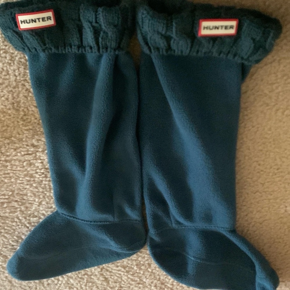 BRAND NEW Hunter Blue Fleece Boot Socks